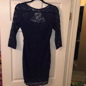 Royal blue sparkly cocktail dress